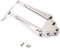 TOGEVAL 6 Saitiger Jazzgitarren Steg Saitenhalter Für E Gitarre Mit Befestigungsschrauben Vintage Design Silber
