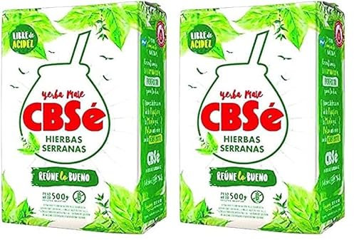 CBSÉ - Yerba Mate, Hierbas Serranas- 500g (Paquete de 2)