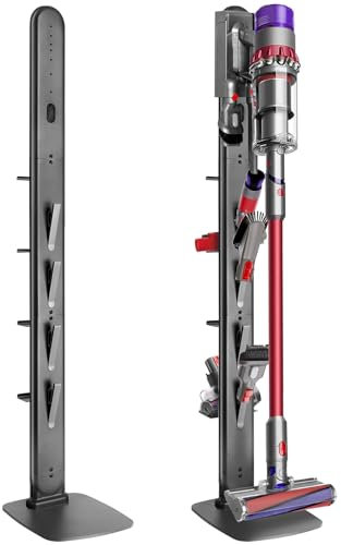 JUPELI Soporte de vacío compatible con V15 V11, soporte de almacenamiento de metal estable para aspiradoras inalámbricas de mano DC30 DC31 DC34 DC35 DC58 DC59 DC62 y accesorios