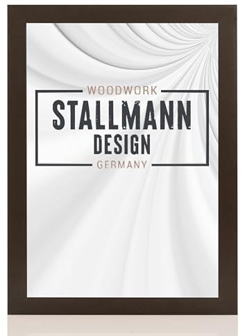 Stallmann Design 'New Modern' Bilderrahmen 50 x 75 cm | Farbe: Schwarz | eleganter Frame für Ihre Fotos und Motive