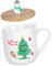 Mikinona 1Set Tazza Decorativa Natalizia con Natale Unico per Tè e Bevande Design Versatile e Finitura e Ristoranti
