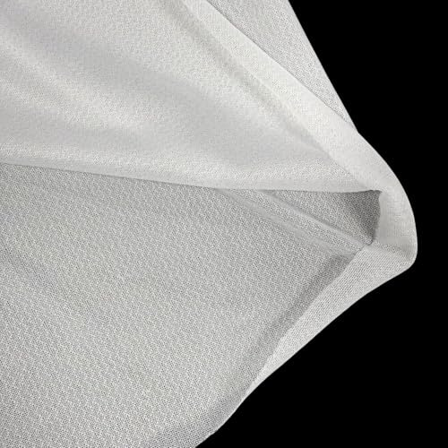 No Show Mesh Embroidery Stabilizer Backing 59 x 1 Yard - White Medium Weight Fusible Iron-on 1.8oz