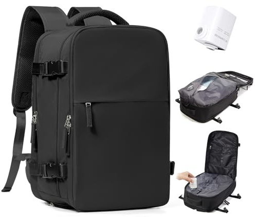 SZSYCN Vakuum Rucksack Mit Pumpe Ryanair Handgepäck 40x30x20 Reiserucksack | Ryanair Handgepäck 40x30x20 Vakuum Anti Diebstahl Tasche Laptop Tasche 16 Zoll Wasserdichter Rucksack Mit Vakuum Pumpe