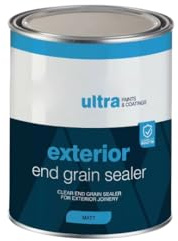 End Grain Sealer Paint - Water-Based Primer-Sealer for Exterior Joinery - 1L White