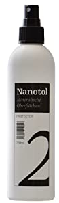 Premium Steinversiegelung - Nanotol Protector für mineralische Oberflächen mit Lotuseffekt - für Naturstein, Fliesen, Granit, Beton, Zement, Pflastersteine oder Ziegel (250 ml - 5m²)