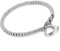 Cupimatch Damen Armband Herz Anhänger: Elegantes Silber Edelstahl Perlenarmband Verstellbar Kugelkette mit Herzanhänger Moderne Armkette Charm-Armbänder Muttertag Geschenk für Mama Mutter Frauen
