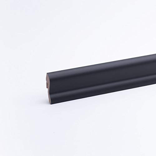 Sockelleiste - Fußleiste 40 x 20 x 2.600mm Grau/Anthrazit