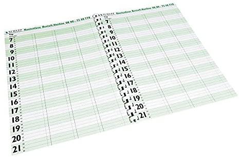 Terminplaner-Heft A4 20-Min-Takt 65 Blatt Patiententermine