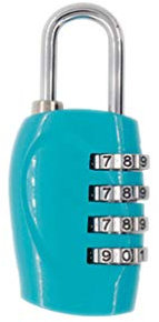 Lucchetto tsa, Lucchetti per Valigia 4 Vifre Combinazione con Codice di Sicurezza da Viaggio per Bagagli, Valigie, Bagagli, Borse, Confezione,Blu * 1 Pezzi