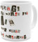 printplanet Tasse mit Namen Mia - Motiv Ausgeschnittene Buchstaben - Namenstasse, Kaffeebecher, Mug, Becher, Kaffeetasse - Farbe Weiß