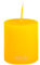 Sovie Candles Stumpenkerze | Blockkerze Kerze Flachkopf | Brenndauer ca. 16 Std. | Ø 50 mm x H 60 mm | 24 Stück (Senfgelb)
