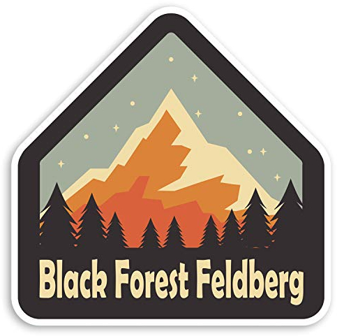 2 x 10 cm Schwarzwald Feldberg Deutschland Vinyl Aufkleber Ski-Gepäck-Aufkleber #31600 (10 cm breit)