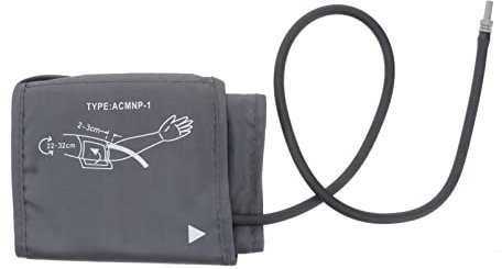 Healifty Monitor de presión arterial en la parte superior del brazo, correa de brazo, accesorios para monitor de presión arterial 22-32 cm de circunferencia del brazo, color gris