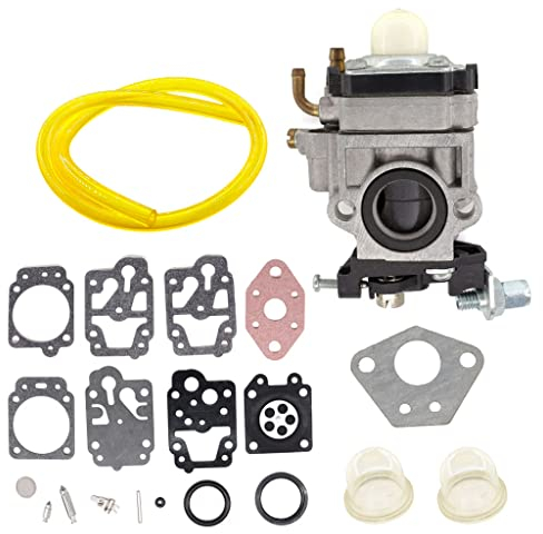 HURI Vergaser Dichtung Reparatursatz Benzinschlauch Primer Bulb Passend für Florabest FBS 43 A1 FBK 4 B2 4in1 Parkside PBK 4 A1 PBS 2 A1 Motorsense