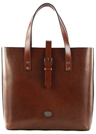 The Bridge Lorenzo Shopping Bag Marrone TB