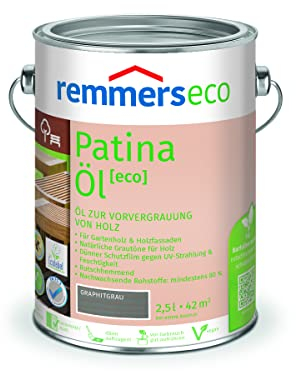 Remmers Gartenholz-Öl [eco] graphitgrau, 2,5 Liter, Wetterbeständiges, mattes Öl, aussen und innen, optimal für Terassen & Gartenmöbel, rutschhemmend