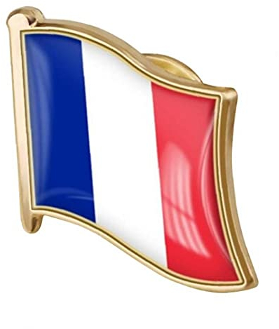 1pc République Française Drapeau Pin Badge Métal Pin Pin Broche Badges Badges National Newty Accessory