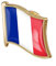 1pc République Française Drapeau Pin Badge Métal Pin Pin Broche Badges Badges National Newty Accessory