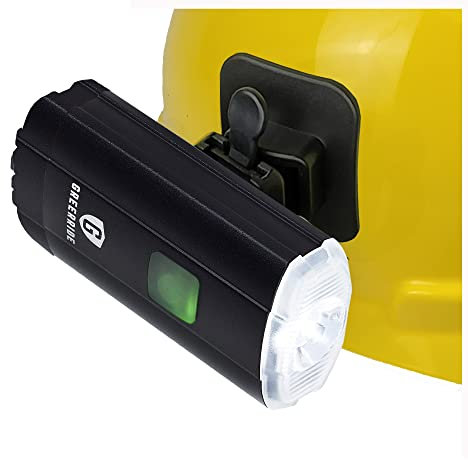Greerride Rechargeable Hard Hat Light - Firefighter Helmet Light, Flashlight with Hard Hat Light Mount for Fire Helmet Light and Welding Hardhat Light (Front Light)