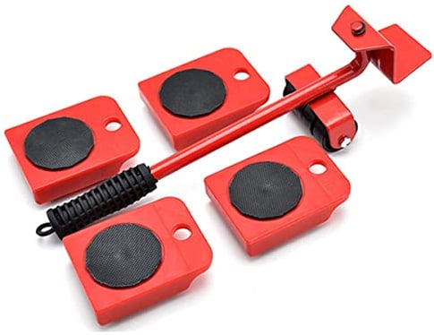Furniture Mover Lifter Kit, Heavy Duty Furniture Lifter Movers Sliders Move Roller with 360 Degree Rotatable Pads for Fridge Sofa