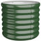 vidaXL Green Powder-Coated Steel Garden Planter - Weather-Resistant 40 cm Dia x 36 cm Raised Bed for Patio/Balcony