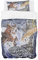 Zomer Bettwäsche Set 135x200 cm 2teilig Bettbezug Mikrofaser Deckenbezug mit Alle Arten von Eulen Motiv - 1 Flauschige Bettdeckenbezug und 1 Kissenbezug 80x80cm