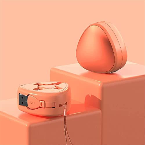 JingYueHT Rouleau de câble de charge télescopique 3 en 1 de 120 W, câble de charge multiple, rouleau de câble de charge 3 en 1 (orange)