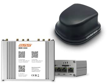 SELFSAT MWR 5550 (4G / LTE / 5G & WLAN Internet Router bis 3,3 Gbps inkl. 5G Dachantenne), Starlink kompatibel