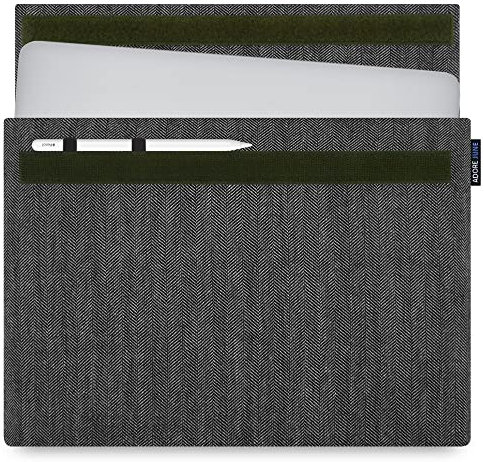 Adore June Custodia da 14 pollici per MacBook Pro 14 2023 2021 Custodia personalizzata [Series Business] Custodia in materiale caratteristico per MacBook Pro 14 2021-2023 [Grigio/Nero]