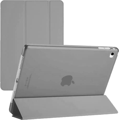 Schutzhülle für iPad 9,7 5. / 6. und iPad Air 1. / 2. Generation, Smart-Magnetabdeckung mit automatischer Wake/Sleep-Veröffentlichung in 2017/2018/2013/2014 (grau)