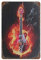 Gitarren-Soul-Blechschild, Metallschild, Kunst zum Aufhängen, Eisen, Malerei, Retro, Zuhause, Küche, Garten, Garage, Wanddekoration