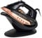 Beldray Fer à Vapeur Portatif 2 en 1 - Centrale Vapeur Sans Fil, Semelle en Céramique, Réservoir d’Eau 300 ml, Fonction Anti-Calcaire, Utilisation Filaire ou Sans Fil, 2600W, Rose Gold