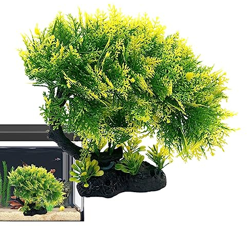 Suphyee Aquarium-Bonsai-Baum | Süßwasser-Kiefernbaum-Ornament - Unterwasserpflanzen-Ornament für Aquarium-Reptilien-Terrarium-Dekorationen