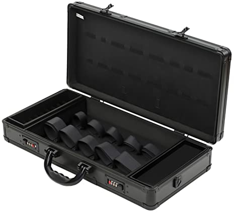 Barber Tragetasche, Barber Travel Organizer, Kämme Werkzeuge Organizer, Professioneller Barber Stylist Case, Friseursalon Koffer Mit Schloss, Tragbare Kämme Tragetasche für Friseurstylisten, Schwarz
