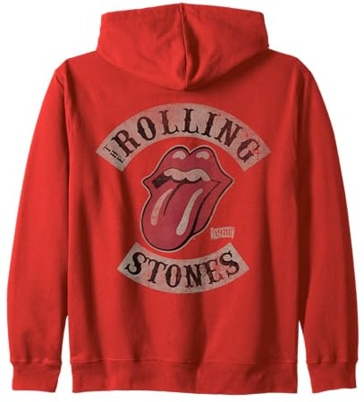Offizielles Rolling Stones Tour 1978 Vintage Band Logo Kapuzenjacke