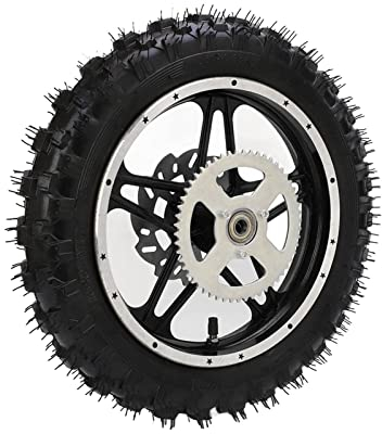 Dirt Bike Hinterrad Gummi Metall 2,5-10 mit Scheibenritzel Lager Felge Reifenbaugruppe für Mini Pit Bike