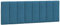 vidaXL Kopfteil Kissen Hanko, Kopfteilkissen mit Linien-Design, Bett Kopfkissen mit Klettverschlüssen auf Rückseite, Kopfteilpolster Kopfpolster, Blau 120cm Samt