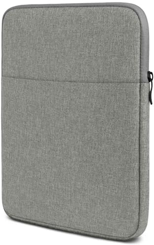 moex Tablet Case for Samsung Galaxy Tab Active 4 Pro - Sleeve Case with Compartment for Accessories, Polyester Fibre Protective Case Minimalist with Zip, Water-Repellent, Grey