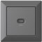 Unterputz USB-Ladestation, USB-C 65 Watt Charger, anthrazit