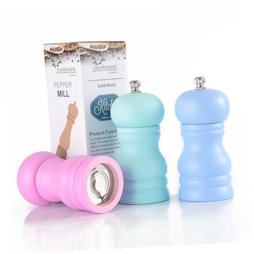 Garneck Manuelle Pfeffermühle Aus Holz Küchenhelfer Grüner Keramikkern Salz- Und Pfeffer-set Robuster Einsatz