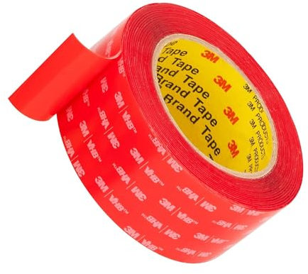 3M Nastro biadesivo per montaggio, 50 mm x 4,7 m, trasparente, 1 rotolo, spessore 0,5 mm, nastro in schiuma 4905, resistente e impermeabile, per decorazioni auto, casa e ufficio.
