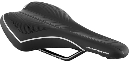PROMETHEUS BICYCLES Fahrradsattel Kinder 24 26 27.5 Zoll Premium | Kindersattel Fahrrad | Kinderfahrrad-Sattel ergonomisch | BMX MTB City Sattel Kinder bequem weich | maximaler Fahrkomfort (Weiss)