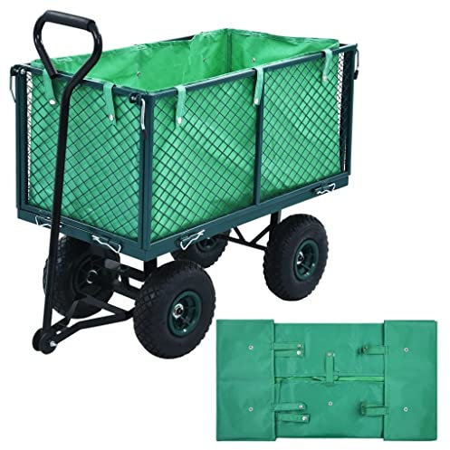 Vopese Garden Cart Liner Green Fabric, Wheelbarrow Parts Garden&Outdoor