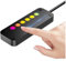 Tlilyy Control de la alimentación PC Control deslizante táctil de alimentación PC PC escritorio fuente de alimentación externa SW LED encendido / apagado con cables de 4 m