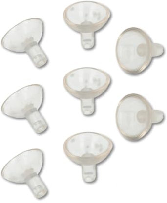 bricoleva.it 8 Ventose per Mensole in Cristallo Bricoleva.it - Ventosa Reggimensola in Vetro - Ventosa per Vetri - Disponibili nei Diametri 20mm e 25mm - Ideali per Tavoli e Mensole in Vetro (Ø 20 Mm)