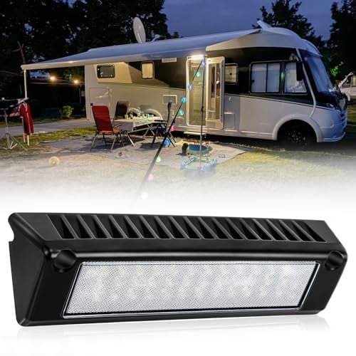 SUPAREE Wohnwagen Lampe Außen 12 Volt LED Lampen Wohnmobil Außen Außenleuchte Wohnmobil 12V 6000K 2000LM IP67 Wasserdicht für Camper Reisemobil Caravan Boat
