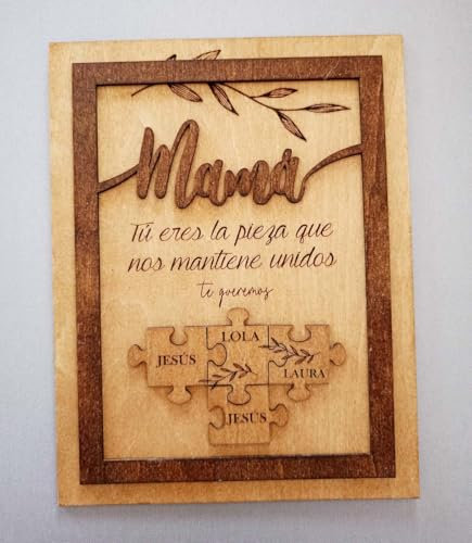 Nomart Regalo Mamá, Regalo Papá, Lámina Decorativa Familiar, Día del Padre, Día de la Madre, Regalo Para Madres, Regalo Para Padres (Mama)