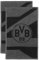 Borussia Dortmund BVB Gästetuch grau/schwarz 2er Set