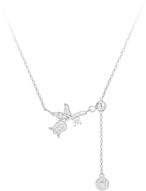 AWNL Lily of the Valley Pendant Necklace With Sterling Silver Gift for Women Girlfriend Wife
