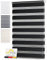 Sol Royal Doppelrollo 55 cm breit DL2 – Doppelrollo Klemmfix ohne Bohren 55x150 cm – Fensterrollo Innen Rollos für Fenster ohne Bohren – Sicht & Sonnenschutz Duo Rollo Fenster Rollos für Innen Schwarz